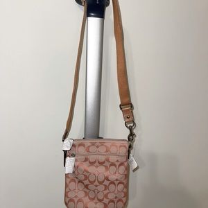 Pink C coach bag